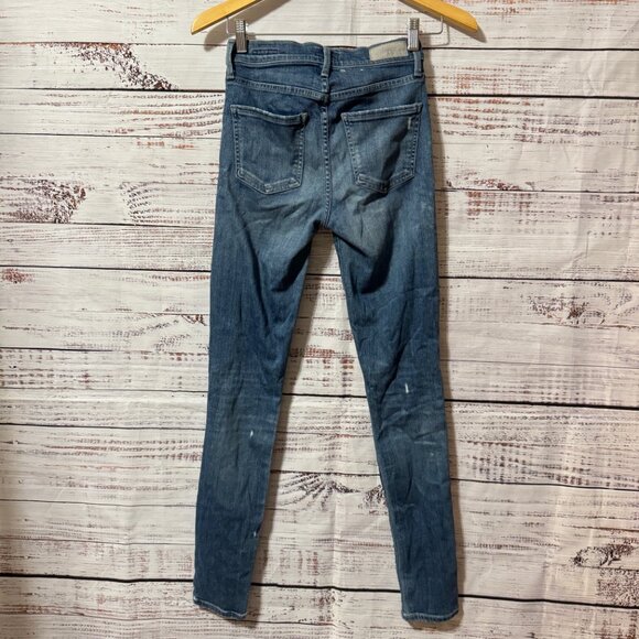 AGOLDE Sophie High Rise Ripped Distressed Jeans - Picture 3 of 16